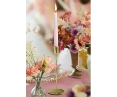Party Deco Świecznik, auksinė, 22cm one size