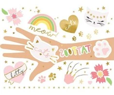 Party Deco Tattoo rinkinukas 12 vnt