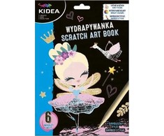 FAIRY ELF, BALETO SUKNELĖ KIDEA, 6 lapai A5 + STYLE SCRATCH PAD