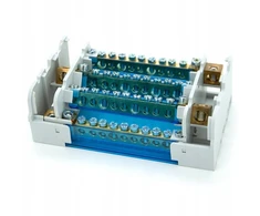 ELS Elektrotechnika Blok rozdzielczy mostek na szynę TH listwa 4x11 ELS Elektrotechnika BR8411