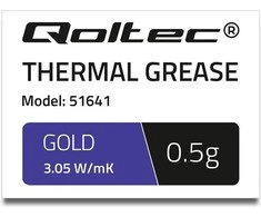 Qoltec terminė pasta 3.05 W/m-K 0.5g Gold