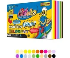 Pastello Pastelinė Karton A4 300k. PASTELĖ 160g MIX 20kol. Pastelinė