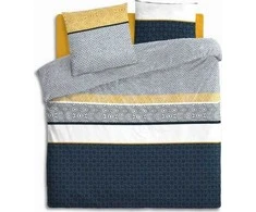 Dekoracja Domu Mėlyna Bedding set in mėlynas ethnic stripes bed linen duvet 100% cotton 240x220cm
