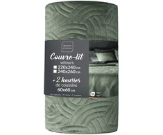 Douceur d`Interieur Velvetinis patalynės komplektas SOLANGE, užklotas + 2 pagalvių užvalkalai
