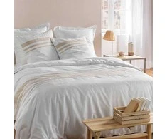 Patalynės komplektas Douceur d`Interieur su dekoratyvinėmis juostelėmis MARGAUX, 240 x 220 cm