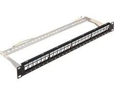 TST Patchpanel 1U 19" 24x Keystone lizdas (PP-24/FX/C)