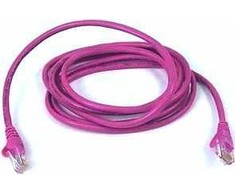 Goobay Apvalus CAT5e jungiamasis laidas, 0,25 m, rausvai raudonas (95208)