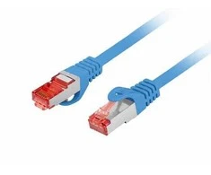 PATCHCORD KAT.6 S/FTP LSZH CU 0.5M Mėlynas FLUKE PASSED LANBERG