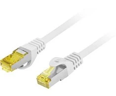 PATCHCORD KAT.6A S/FTP LSZH CU 1,5M Baltas FLUKE PASSED LANBERG