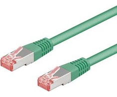 Goobay Patchcord S/FTP, Cat6, 0.5m, žalia