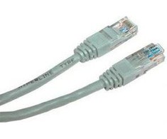 LAN UTP patchcord kabelis, Cat.5e, RJ45 M - RJ45 M, 0,5 m, neekranuotas, rutulinis, ekonomiškas