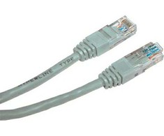 LAN UTP patchcord kabelis, Cat.5e, RJ45 M - RJ45 M, 10 m, neekranuotas, rutulinis, ekonomiškas