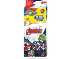 Tempera dažai tūbelėse Colorino Marvel Avengers, 12 spalvų x 12 ml