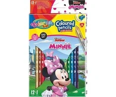 Patio Spalvoti pieštukai COLORINO MINNIE 90614PTR, 13 spalvų