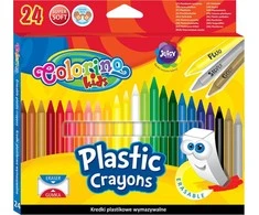 Patio Trinamos plastikinės kreidelės Colorino Kids 24 spalvų