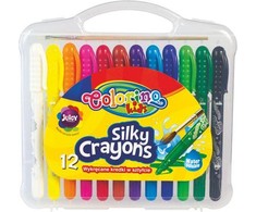 Šilkinės kreidelės Colorino 57271PTR 3 in 1, 12 spalvų