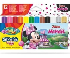 Patio Aliejinės kreidelės Disney Junior Minnie, 12spalvų
