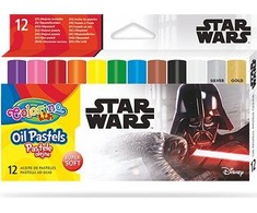 Patio Aliejinės kreidelės Colorino Disney Star Wars, 12 spalvų