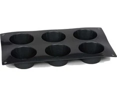 Patisse bandelės formos 29 x 17 cm juodo silikono 6 kišenės