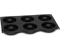 Patisse spurgos forma 29 x 17 cm juodas silikonas 6 skyreliai
