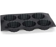 Patisse miniatiūrinio žibinto formos 29 x 17 cm juodo silikono 6 skyreliai