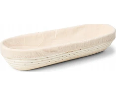 Patisse Ovalus pintas krepšelis su drobe 41x15cm -