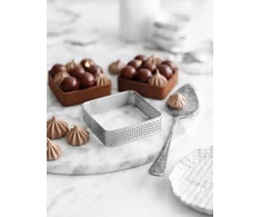 Patisse Perforuotas kvadratinis kepimo žiedas 7cm - Patisse