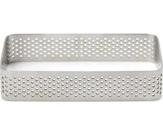 Patisse Perforuotas stačiakampis kepimo žiedas 10x6cm - Patisse