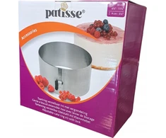 Patisse Reguliuojamas aukštas nerūdijančio plieno torto žiedas su užraktu 17-30cm - Patisse