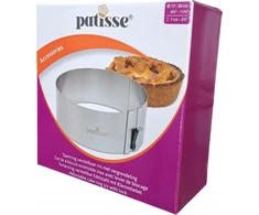 Patisse Reguliuojamas žemas nerūdijančio plieno torto žiedas su užraktu 17-30cm - Patisse