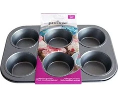 Patisse Mugfin forma 6 vnt 27 cm Sidabro viršus universalus