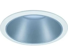 Paulmann Cole Coin įmontuojamas šviestuvas 3 krypčių pritemdomas LED 1x6,5W 2700K 230V baltas/sidabrinis kilimėlis/plastikas