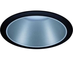 Paulmann LED įleidžiamas šviestuvas Cole 6,5 W, apvalus, šiltai baltas, reguliuojamas, juodas/sidabrinis 93407