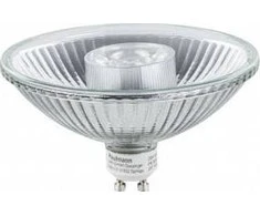 Paulmann LED QPAR111 6.5W GU10 425lm 2700K 24 laipsniai. melas