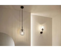 Paulmann lubinis šviestuvas RUYA vonios lubų šviestuvas E14 max 20W IP44 230V matinis juodas / stiklas