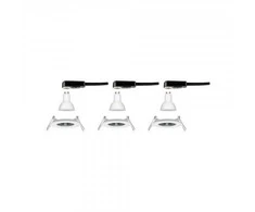 Paulmann NOVA LED DIM įleidžiamas šviestuvas, fiksuotas, 3xGU10, 6.5W, 460lm, 78mm, 2700K, IP44, 230V, baltas matinis