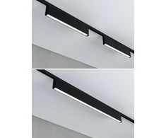Paulmann URail CERIS LED 3 pakopų pritemdymo šviestuvas 9.5W 850lm IP20 4000K 230V matinė juoda / aliuminis
