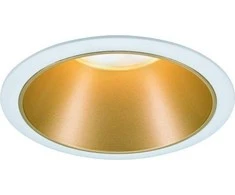Paulmann įleidžiamas LED šviestuvas Cole, apvalus, 6,5 W, balta ir matinė aukso spalva, 2700 K, 93405