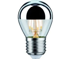 Paulmann LED šaltinis Nuleidžiamas veidrodis 4.8W 230V 400lm E27 2700K Sidabras, pritemdomas