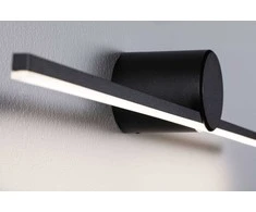 Paulmann SAVA LED veidrodinis sieninis šviestuvas 4,2 W 250 lm 3000 K 300 mm IP44 230 V matinė juoda / metalinė
