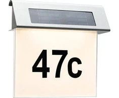 Paulmann Saulės LED sieninis šviestuvas, namo numeris IP44 1x0,2W (PL93765) -