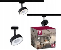 Paulmann URail CIRCLE LED bėgių prožektorius 5W 210lm 3000/4000K 230V matinė juoda/metalinė