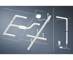 Paulmann „URail System Spot Tube“ maks. 10 W GU10 matinis juodas / chromas 230 V