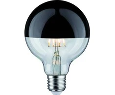Paulmann LED ŠALTINIS G95 VEIDRODIS 6W 230V 520LM E27 2700K Juodas CROMAS BLOKIAMAS PL28677 PAULMANN
