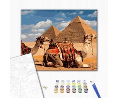 Paveikslas skaičiais BRUSHME, 40x50 cm, Egipto simboliai, 1 vnt., dėžutėje