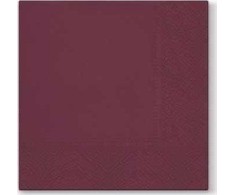 Mondex Paw Burgundy servetėlės 33x33cm 20 vnt
