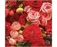 Paw Raudon Bouquet popierinės servetėlės 33 x 33 cm 20 vnt. POVAS