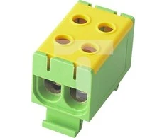 Pawbol 2 bėgių gnybtų blokas Cu: 2,5-50 mm2 Al: 6-50 mm2 Pawbol geltonai žalias E.4150/Ż-Ż
