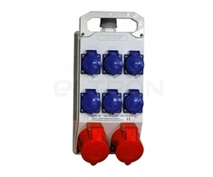 Pawbol Nešiojama skirstymo spintelė 2x32A/5P 6x230V 340