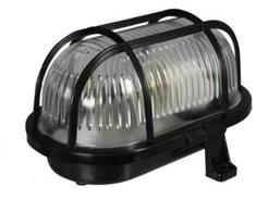 Pawbol kanalas šviestuvas ODAR 60W E27 su tinklelio plastiko IP44 juoda (D.3151C)